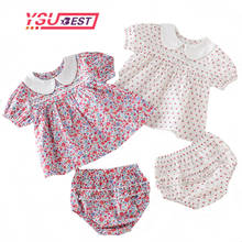 Baby Girls Clothes Set 2020 New Baby Girls Flower T-shirt+PP Shorts 2pcs Summer Newborn Infant Baby Girls Floral Clothing Suit 2024 - buy cheap