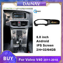 Reproductor multimedia con GPS para coche, radio estéreo con Android, navi, DVD, vertical, para Volvo V40 2011-2018, estilo Tesla 2024 - compra barato