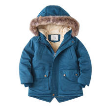 Jaqueta infantil com capuz, casaco de manga comprida para meninos de 2 a 4 anos inverno 2019 2024 - compre barato