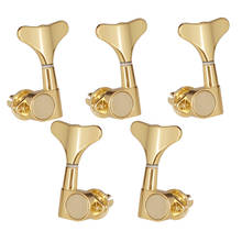 Pack Of 5 Closed Tuning Keys Tuners Gold 3L 2R For Electric Bass Parts 2024 - buy cheap