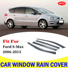 FOR Ford S-MAX smax 2006-2015 window visor car rain shield deflectors awning trim cover exterior rain cover car accessories 2024 - buy cheap