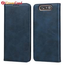 Phone Case For Samsung Galaxy A80 Wallet Leather Business Flip Back Cover For Samsung Galaxy A90 Magnetic Coque Etui Card slots 2024 - buy cheap