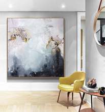 Large Canvas Art Abstract Oil Painting Abstract Acrylic Painting On Canvas Heavy Texture Painting Gray Painting Modern Art 2024 - buy cheap