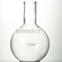 1000ML Single Long Neck Flat Bottom Flask Thermostability For Laboratory 2024 - buy cheap