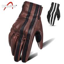 Four seasons breathable touch screen motorcycle riding leather gloves Ccyling gloves anti-fall Racing full finger gloves 2024 - buy cheap