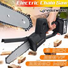 8 Inch Electric Saw Chainsaw 1500W 288V With 2PC Li-ion Battery Rechargeable Woodworking Tool Also For Makita 18V Battery 2024 - buy cheap