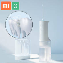 Xiaomi-irrigador oral elétrico ipx7, a prova d'água, jato de água fio dental, 4 modos de limpeza oral, com 4 bocais, limpador de boca, memória 2024 - compre barato
