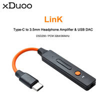 Усилитель для наушников Xduoo Link ESS9118EC Type-C до 3,5 мм, усилитель для наушников AMP USB DAC, поддержка DSD256 PCM 32 бит/384 кГц для Android/ПК 2024 - купить недорого