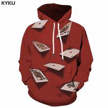 Sudadera con capucha 3d para hombre, ropa deportiva con estampado de cartas de juego, Hip Hop, Anime rojo, Hip Hop, informal 2024 - compra barato