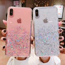 Glitter Bling Sequins Phone Case For IPhone 13 12 11 Pro MAX SE2 8 7 6 6S Plus X XR XS MAX Star Transparent Cover Soft TPU Coque 2024 - buy cheap