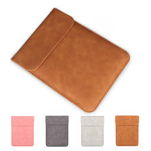 Funda de cuero suave PU para ordenador portátil, funda para Macbook Air Pro, 11, 12, 13,3, 14, 15 pulgadas, para Xiaomi, Asus, para hombre y mujer 2024 - compra barato