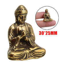 Buda estátua de bronze puro budismo chinês sakyamuni buda estátua ornamentos artesanato decorativo 30*25mm 2024 - compre barato