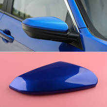 Синяя крышка для зеркала заднего вида с правой стороны пассажира, подходит для Honda Civic 10, 2016, 2017, 2018, 2019, 2020, 76201TBAA11ZF 2024 - купить недорого