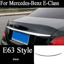 Estilo E63 para Mercedes Benz Clase E W213 E63 E43 AMG E550 E300 E400 ABS alerón trasero para maletero 2016 2017 2018 2024 - compra barato
