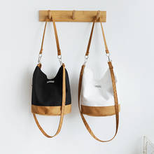 Casual  Women Canvas Handbag Totes Crossbody  Shoulder Bag Large Capacity Book Bucket Bag Travel Pack 2024 - buy cheap