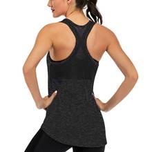 2021 Backless Sleeveless Women Yoga Shirts Loose Yoga Vest Sports Singlet Athletic Fitness Tops Mesh Hollow Workout Sportswear 2024 - buy cheap