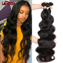 Lemoda Body Wave Bundles Human Hair Bundles 30 Inch Hair Extension Long Remy 1 3 4 Bundles Brazilian Hair Weave Natural Color 2024 - buy cheap