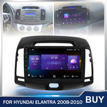 Kit multimídia automotivo, 2, 10 polegadas, rádio, gps, 2din, android, tela sensível ao toque, para hyundai elantra 2008-2015, estéreo, 2008g 2024 - compre barato