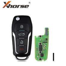 XHORSE XEFO01EN for Ford Flip Super Remote Key 4 Buttons Built-in VVDI Super Chip English Version 1 PCS 2024 - buy cheap