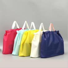 25Pcs/pack Women Foldable Shopping Bag Drawstring Bag Reusable Eco Unisex Tote Travel Women Small Bag Grocery Cloth Bags Pouch 2024 - buy cheap