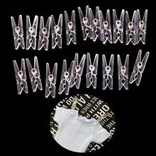 20 PCS 25m Mini Spring Clear Transparent Clips Clothes Photo Paper Peg Pin Clothespin Craft Clips Party Home Decoration 2024 - buy cheap