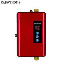 Mini calentador de agua eléctrico instantáneo, ducha de agua caliente, pantalla Digital, Control táctil, para cocina y baño, grifo de fregadero, 4000W 2024 - compra barato