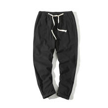 MRMT 2022 Brand MEN'S Casual Pants Men's Linen Pants Capri Pants Cotton Linen Summer Long Pants Men's Trousers  Pants For Male 2024 - buy cheap