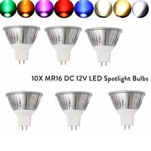 10x 3W MR16 LED Lamp Spot Light Bulbs Dimmable Lampada DC12V Lamp Bombillas Lights For Home Decoration Repalce 30W Halogen Lamps 2024 - buy cheap