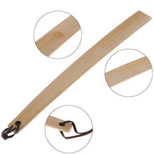 Cuerno de zapato de mango largo Unisex, cuerno de madera con forma de cuchara, calzador Flexible, 38cm, 1 Uds. 2024 - compra barato