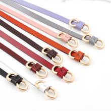 Metal Buckle Thin Casual Vintage Belts For Women Genuine Leather Boho Belt Female Strap Waistband Knotted Decoration Accessories 2024 - buy cheap