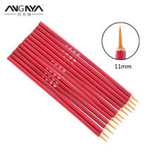 ANGNYA 10Pcs/set 11mm Professional Wolf Hair Nail Art Drawing Painting Brushes Bamboo Handle for Acrylic Painting Supplies 2024 - buy cheap