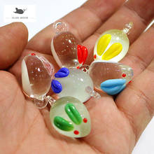 6pcs Decorative Figurines Hanging Miniature Murano Glass Rabbit Ornaments Home Decor Accessories Handmade Cute Animals Pendants 2024 - buy cheap