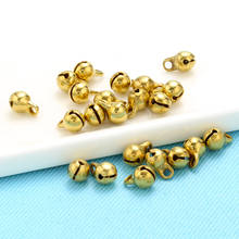 Gold Silver color Jingle Bells Charms Metal findings Pendants Christmas Jewelry design DIY Craft Accessories Wholesale 2024 - buy cheap