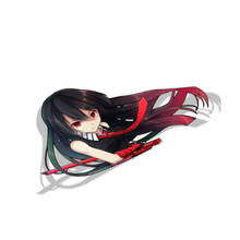 Забавная графика для Akame Ga Kill BIG HEAD аниме милые автомобильные наклейки для ноутбука, виниловая пленка KK13 * 9 см 2024 - купить недорого