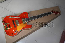 Free shipping new High quality Semi-hollow telecast-er electric guitar F-hole red rocker gold accessories guitar   @9 2024 - buy cheap