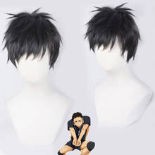 Haikyuu!! Hajime Iwaizumi Cosplay Wig Sawamura Daichi Short Black Straight Heat Resistant hair Cosplay Costume Wigs 2024 - buy cheap