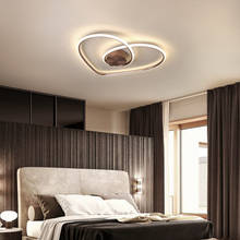 Скандинавский простой современный потолочный светильник в форме сердца, креативная индивидуальность, гостиная, спальня, теплый и Романтический светодиодный потолочный светильник 2024 - купить недорого