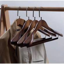 Hotel clothing hanger solid wood large hanger household cedar hanger suit jacket storage hook storage bag hanger 2024 - buy cheap