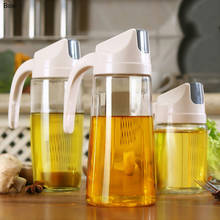 Kitchen Glass Oil Bottle Dispenser Automatic Opening Closing Home Bottles For Oil And Vinegar Honey Olive Oil Container 2024 - buy cheap
