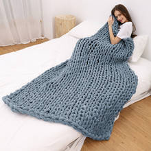 Chenille Chunky Knitted Blanket Weaving Blanket Mat Throw Chair Decor Warm Yarn Knitted Blanket Home Decor For Photography 2024 - buy cheap