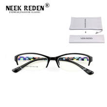 Men and Women Unisex Half Eyewear Frames Tr90 Oval Optical Spectacle Eyeglasses Anti Radiation No Degree Flat Glasses Frame 2024 - buy cheap