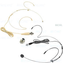 Pro ear Headset Microphone for MiPro Wireless Head earset Microphones XLR 4Pin Lock Black or Beige MiCWL B40 2024 - buy cheap