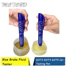 Testador fluido de freio azul para dot3, dot4 dot5, caneta de teste de carro, mini indicador, ferramenta de diagnóstico de fluido de freio eletrônico elm327 2024 - compre barato