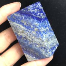 Lapis lazuli handmade crystal gem hand massage crystal rectangle used to decorate natural stone healing 2024 - buy cheap