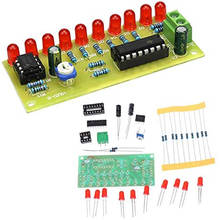 NE555 + CD4017 Kits de Práctica de Aprendizaje, módulo de luces LED intermitentes para Arduino, generación de relojes, circuito, placa PCB, Suite electrónica 2024 - compra barato