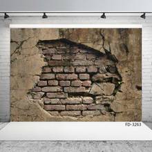 Old Peeling Brick Wall Grunge Photocall Background Child Young Portrait Vinyl Photography Photo Studio Props Photophone Backdrop 2024 - buy cheap