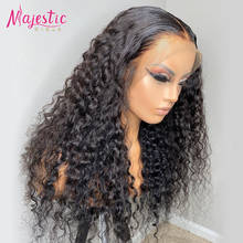 13x4 HD Lace Frontal Wig Deep Wave Lace Front Human Hair Wigs Brazilian Curly Human Hair Wig Preplucked Wig For Women 2024 - buy cheap