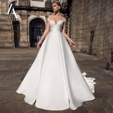 Sweetheart Beaded Wedding Dress Vintage Appliques Lace Up A-Line Bridal Gown Princess Court Train LelaAcra R065 Vestido De Novia 2024 - buy cheap