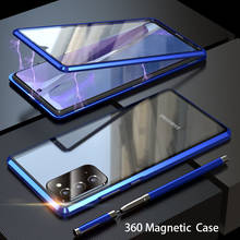 Clear Magnetic Metal For Samsung Galaxy Note 10 Lite S21 s20 Fe A50 A51 A70 A71 A72 a42 A52 A21S 5G M51 A32 A12 Case Cover Funda 2024 - купить недорого