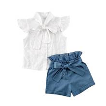 1-6years criança crianças meninas do bebê camiseta calças superiores shorts conjuntos de roupas 2024 - compre barato